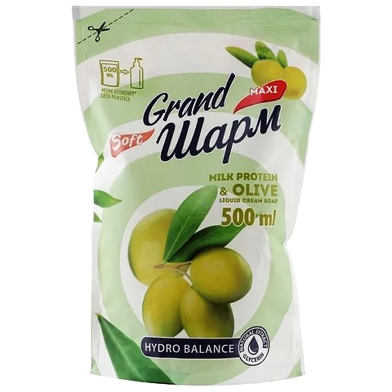 Крем-мыло жидкое Grand Шарм Protein Olive, 500 мл, 3401300000 купить недорого в Украине, фото 1
