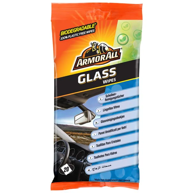 Серветки для скла Armorall AA 20CT GLASS WIPES, 20 шт купити недорого в Україні, фото 1