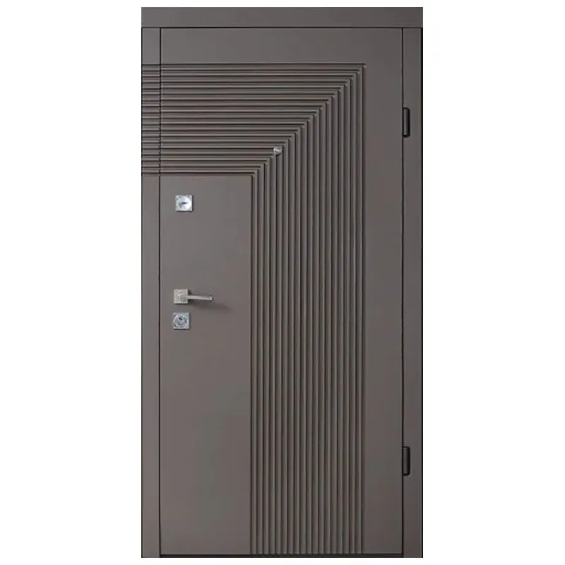 Дверь металлическая Статус FS-1041, 960x2050 мм, бронзовый браш/сливочный браш, правая купить недорого в Украине, фото 1