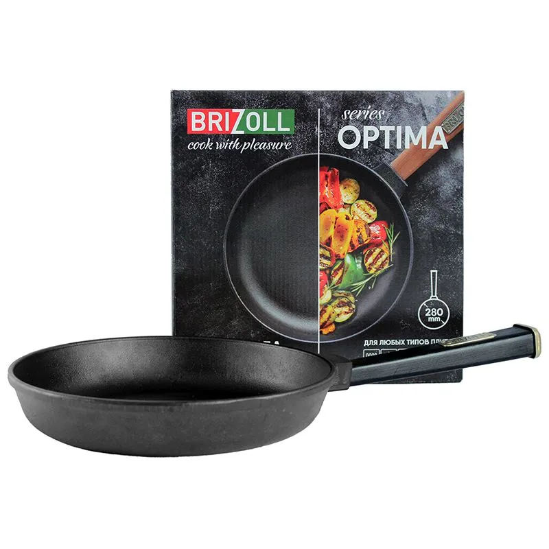 Сковорода Brizoll Optima-Black, 28 см, O2840-P1 купити недорого в Україні, фото 2