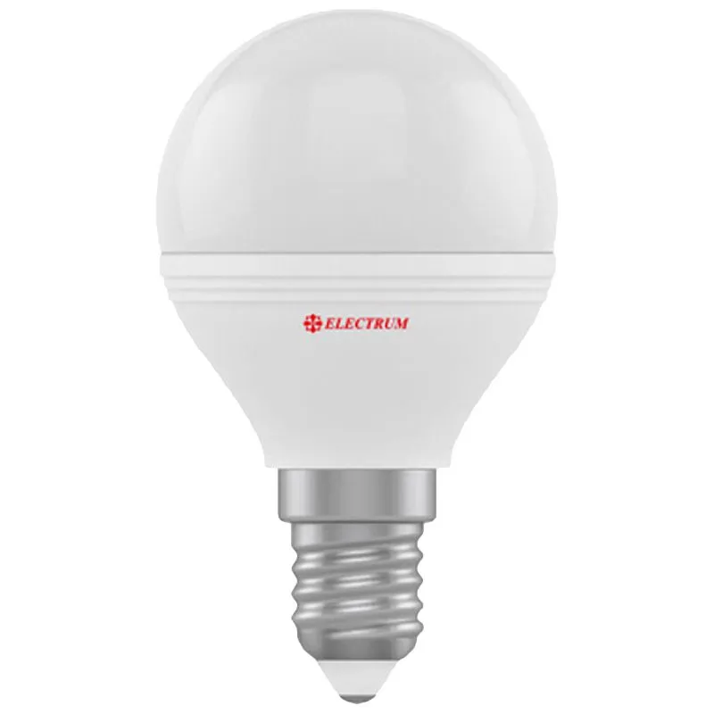 Лампа світлодіодна Electrum, 6 Вт, D45, Е14, 4000 К, PA LB-32/1, A-LB-1872 купити недорого в Україні, фото 1