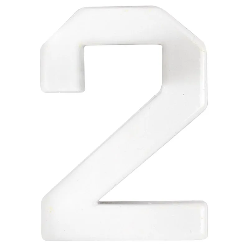 Цифра Arino №2, 45х22х5 мм, білий, 67689 купити недорого в Україні, фото 1