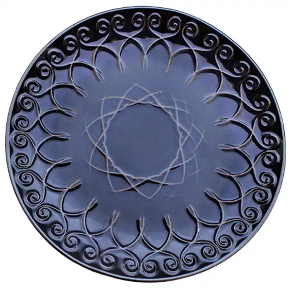 Тарелка подставная LOS`K Дек Фироза Блу, круглая, 27 см, синий купить недорого в Украине, фото 1