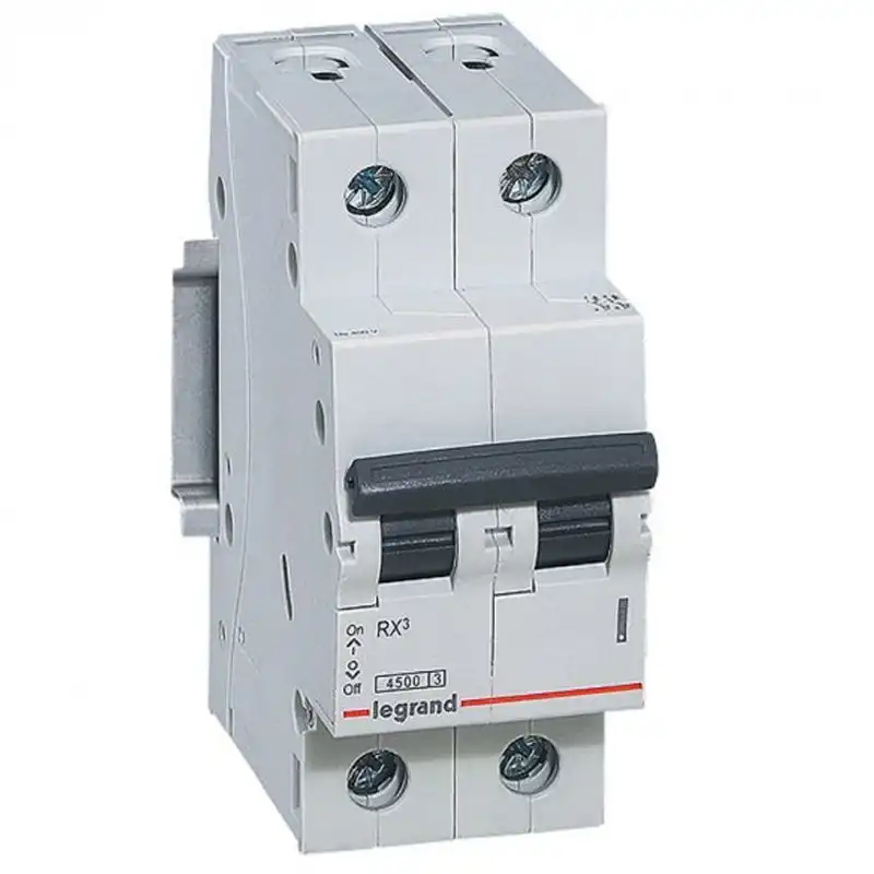 Автоматичний вимикач Legrand, RX3, 4,5 кА, 6А, 2П, C, 419694 купити недорого в Україні, фото 1