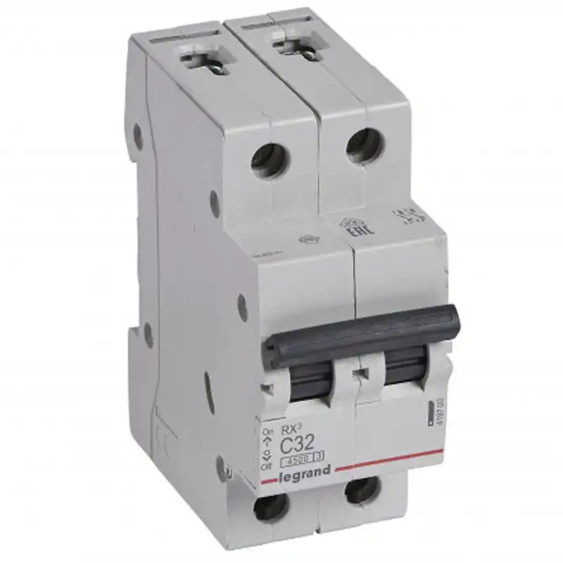 Автоматичний вимикач Legrand, RX3, 4,5 кА, 32А, 2П, C, 419700 купити недорого в Україні, фото 1
