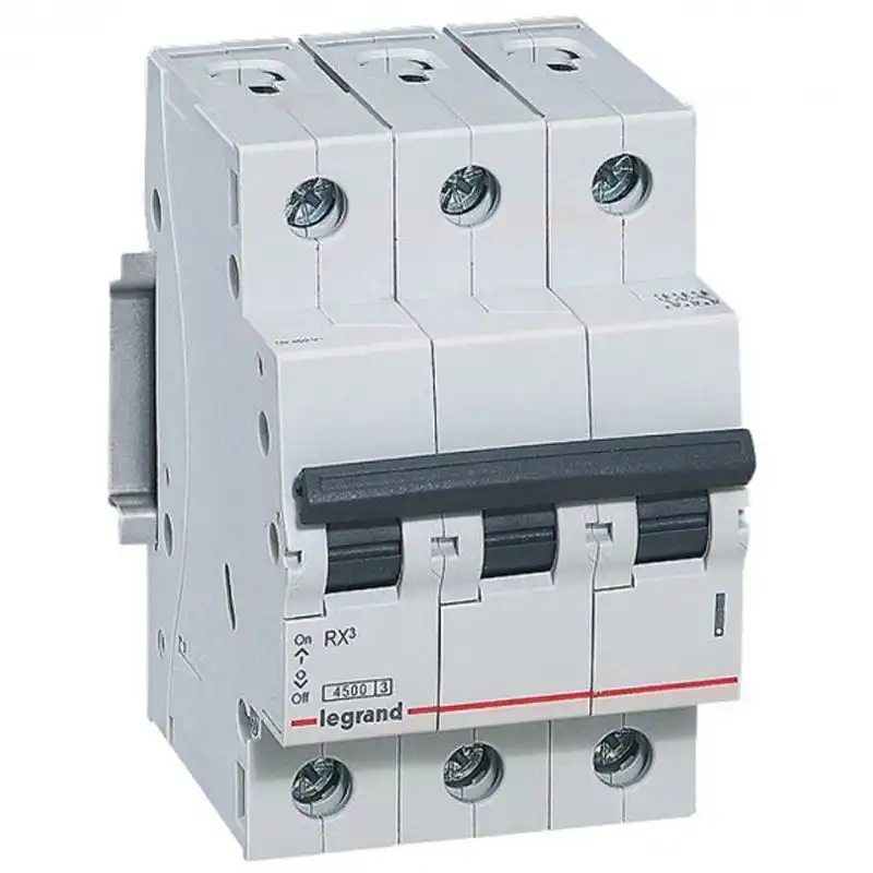 Автоматичний вимикач Legrand, RX3, 4,5 кА, 25А, 3П, C, 419710 купити недорого в Україні, фото 1