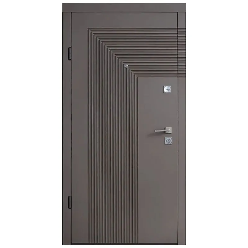 Дверь металлическая Статус FS-1041, 960x2050 мм, бронзовый браш/сливочный браш, левая купить недорого в Украине, фото 1