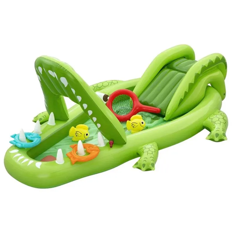 Надувной игрушечный центр Bestway Аллигатор, 2,34x 1,63x0,87 см, 2+, 53169 купить недорого в Украине, фото 1