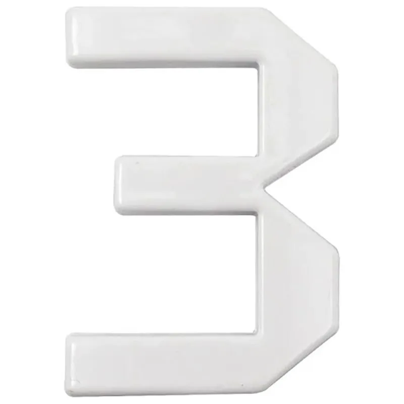 Цифра Arino №3, 45х22х5 мм, білий, 67690 купити недорого в Україні, фото 1