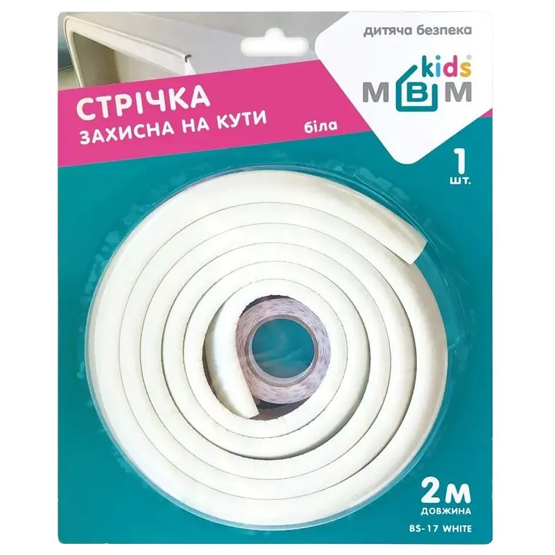 Стрічка захисна на кути MVM BS-17 White, 2 м купити недорого в Україні, фото 1