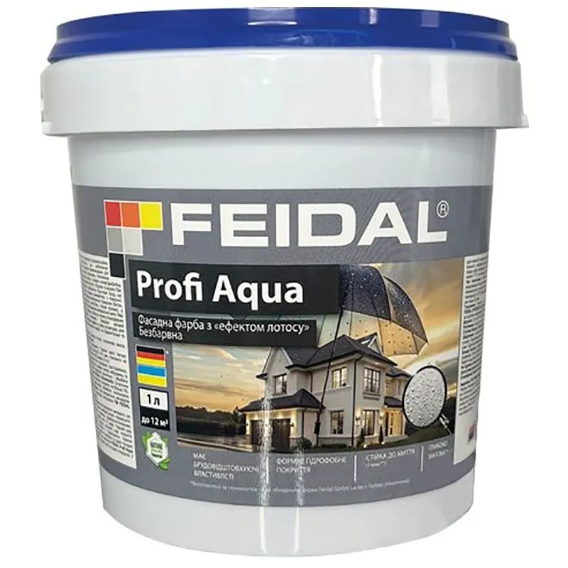 Краска латексная Feidal Profi Aqua TR, 1 л, прозрачный купить недорого в Украине, фото 1