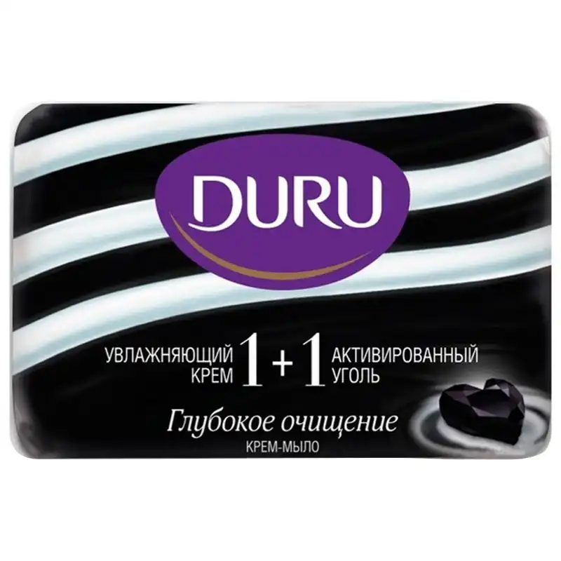 Мыло Duru Soft Sensations, 80 г, активированный уголь, S-2479 купить недорого в Украине, фото 1