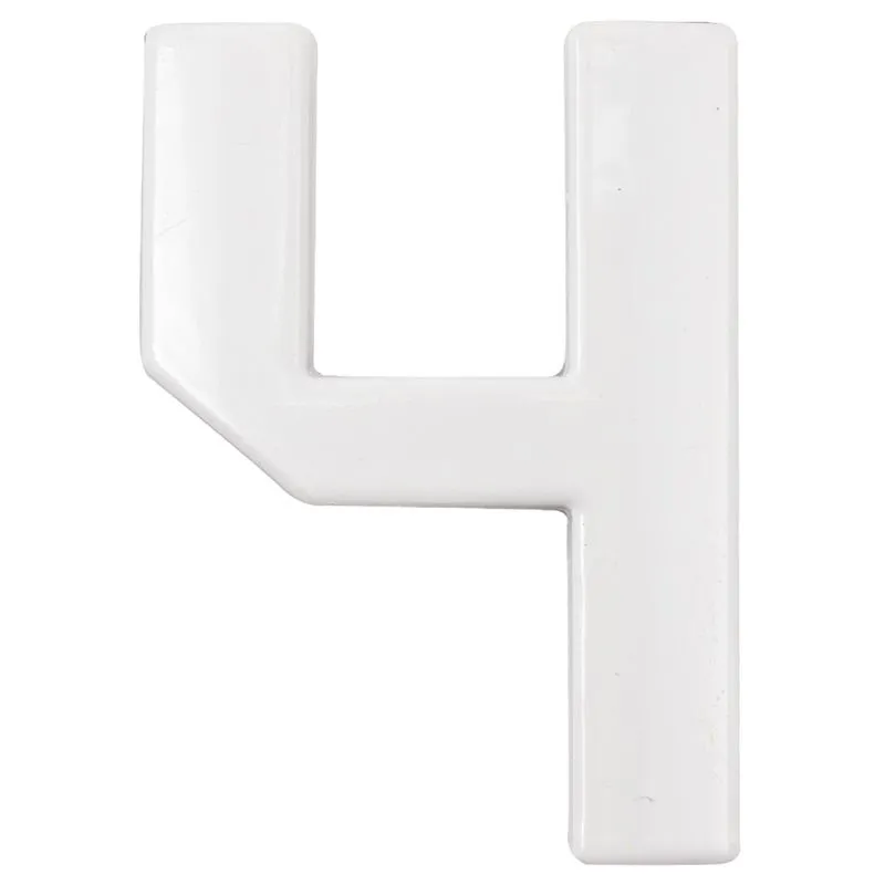 Цифра Arino №4, 45х22х5 мм, білий, 67691 купити недорого в Україні, фото 1