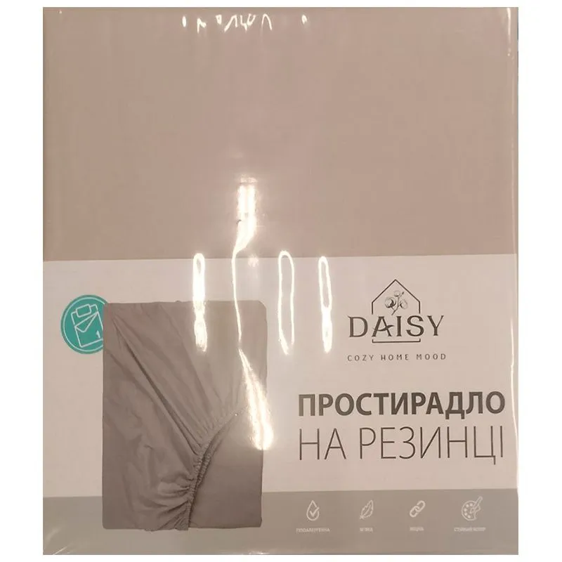 Простирадло на гумці Biltex Gray Morn 13-0403, 90х200+25 см, мікрофібра, фото 1 Простирадло на гумці Biltex Gray Morn 13-0403, 90х200+25 см, мікрофібра купити недорого в Україні, фото 1