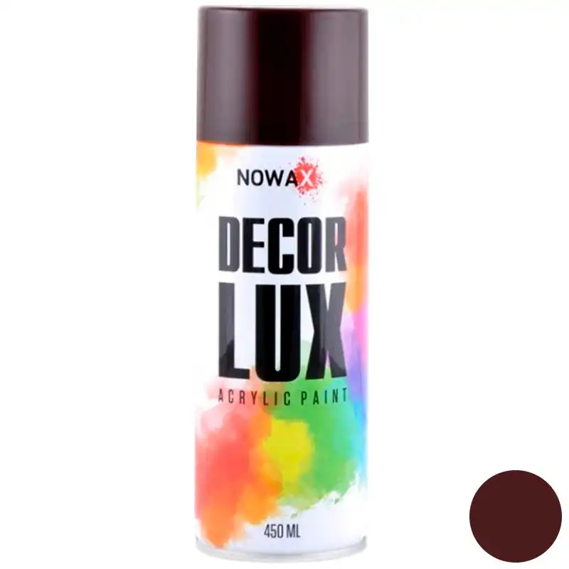 Краска акриловая Nowax Decor Lux, 450 мл, коричневый, NX48026 купить недорого в Украине, фото 1