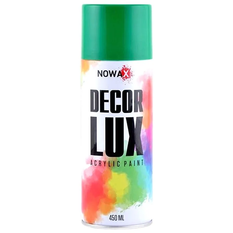 Краска акриловая Nowax Decor Lux, 450 мл, мятный зеленый, NX48028 купить недорого в Украине, фото 1
