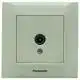 Розетка телевизионная конечная Panasonic Arkedia Slim, кремовый, 480200228, фото 1 Розетка телевизионная конечная Panasonic Arkedia Slim, кремовый, 480200228 купить недорого в Украине, фото 1