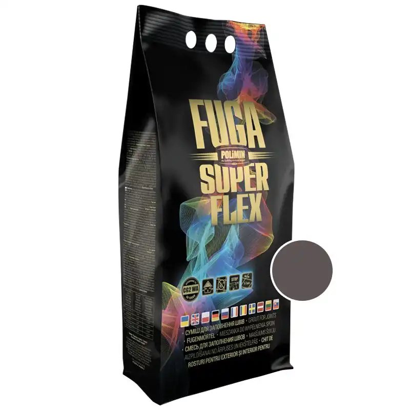 Суміш для швів Polimin Fuga Superflex, 2 кг, коричнева купити недорого в Україні, фото 1
