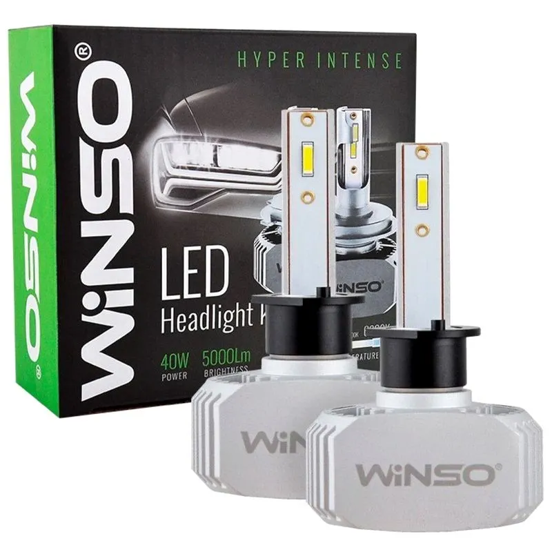 Лампы головного света Winso LED H1, 40 Вт, 2 шт, 792100 купить недорого в Украине, фото 1