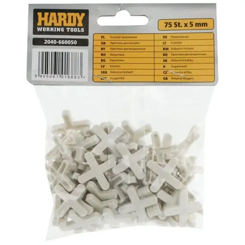 Крестики для плитки Hardy, 5 мм, 75 шт., 2040-660050 купить недорого в Украине, фото 2