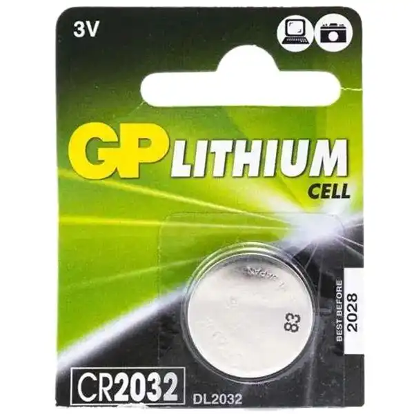 Батарейка GP Lithium Button Cell CR2032-8U5 3.0V, 01-00000211 купити недорого в Україні, фото 1