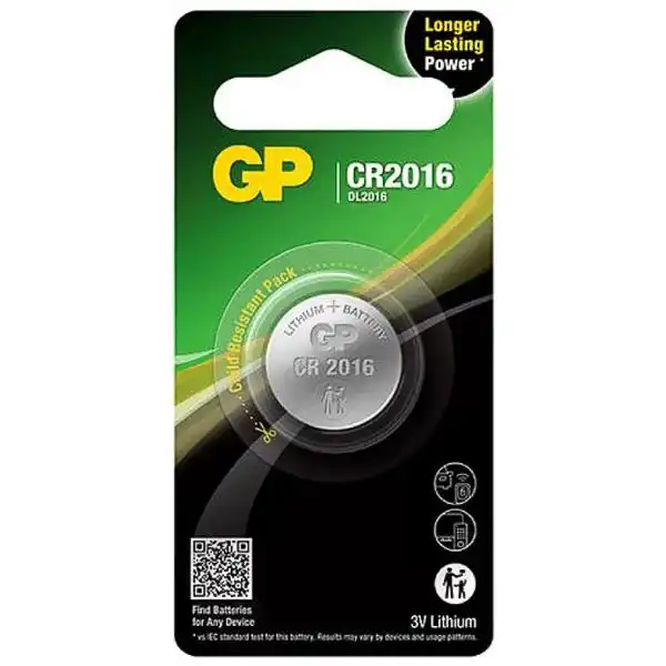 Батарейка GP Lithium Button Cell CR2016-7U5 3.0V, 01-00000207 купити недорого в Україні, фото 1
