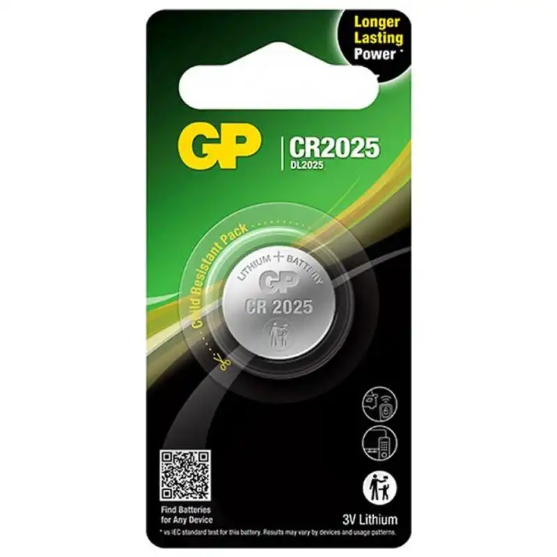 Батарейка GP Lithium Button Cell CR2025-7U5 3.0V, ЦБ-0004386 купити недорого в Україні, фото 1