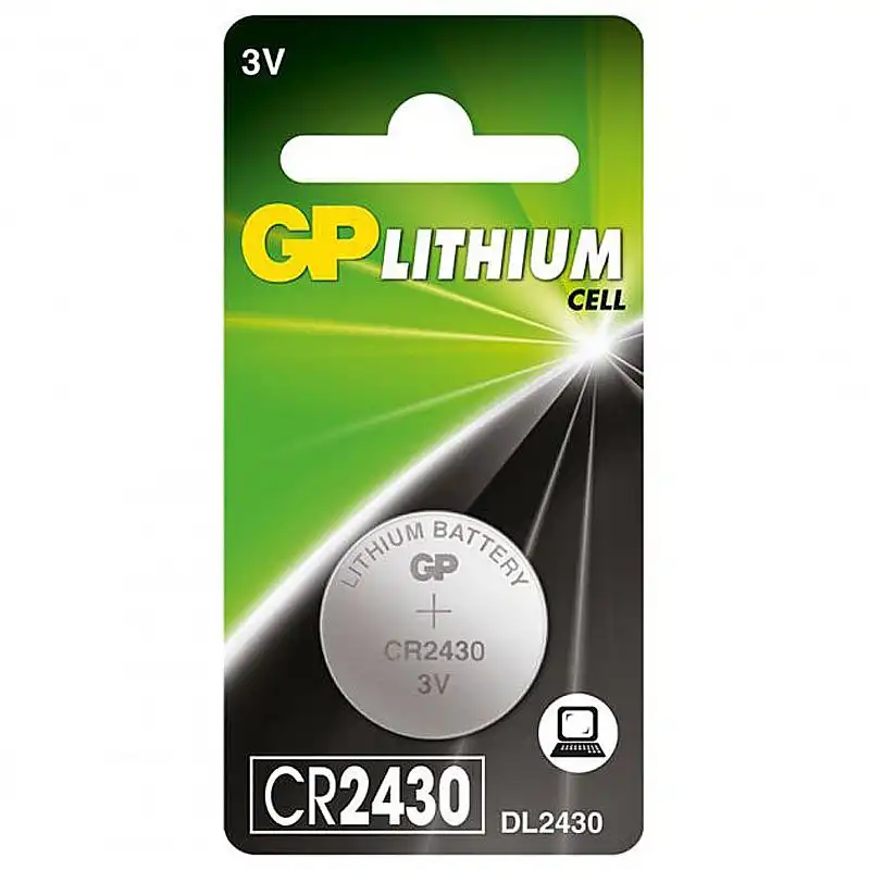 Батарейка GP Lithium Button Cell CR2430-2U5 3.0V, 01-00000212 купити недорого в Україні, фото 1