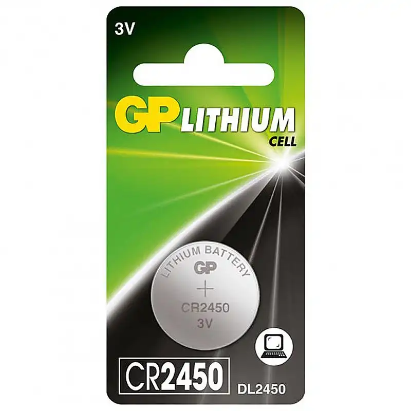 Батарейка GP Lithium Button Cell CR2450-2U5 3.0V, 01-00001991 купити недорого в Україні, фото 1