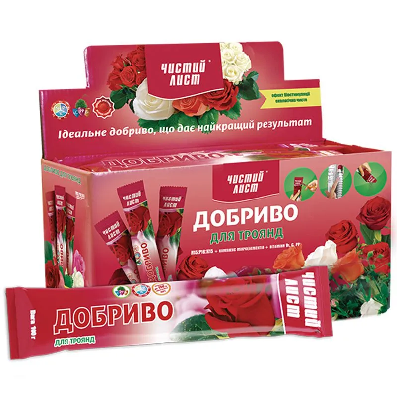 Удобрение Чистый Лист для роз, 100 г купить недорого в Украине, фото 1