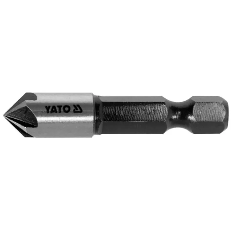 Зенкер конічний по металу YATO, l= 40 мм, 5 пругів, HEX- 1/4", YT-44722 купити недорого в Україні, фото 1