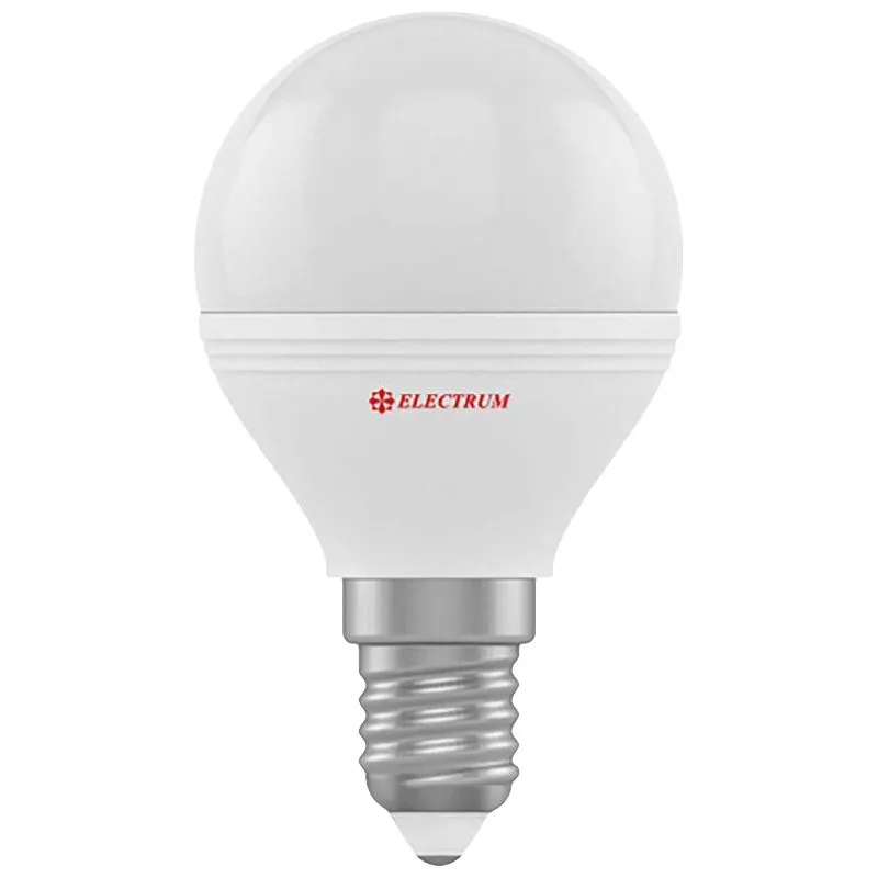 Лампа світлодіодна Electrum, 6 Вт, D45, Е14, 3000 К, PA LB-32, A-LB-1405 купити недорого в Україні, фото 1