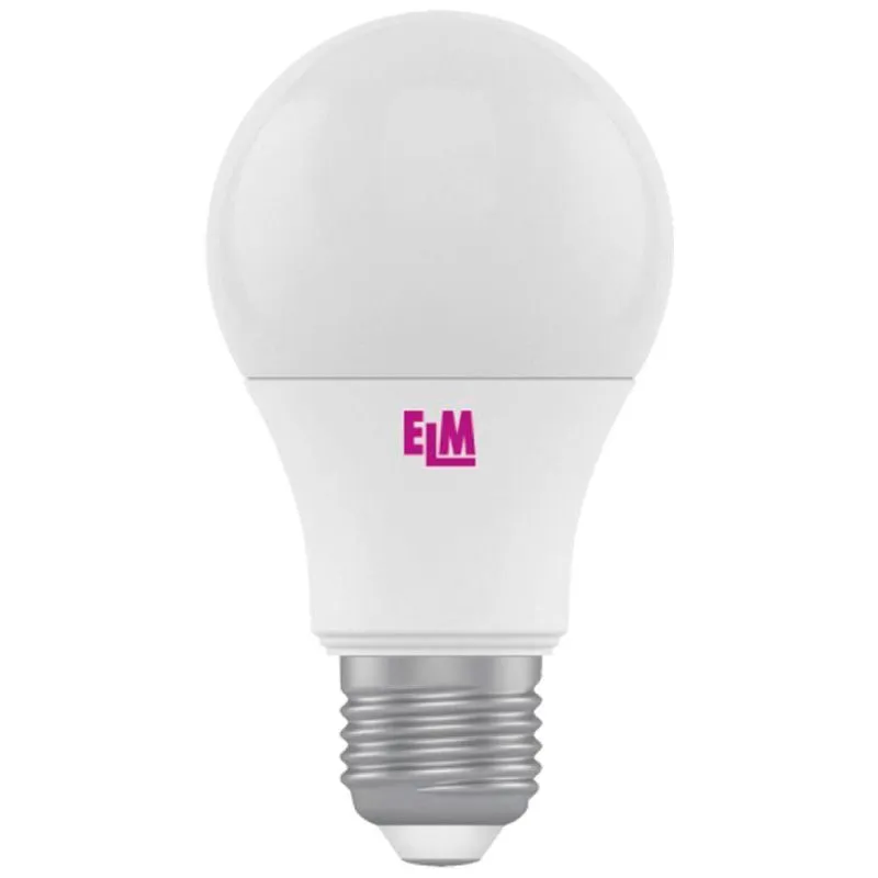 Лампа світлодіодна ELM, B60, 7 Вт, E27, 3000 К, PA10L, 18-0058 купити недорого в Україні, фото 1