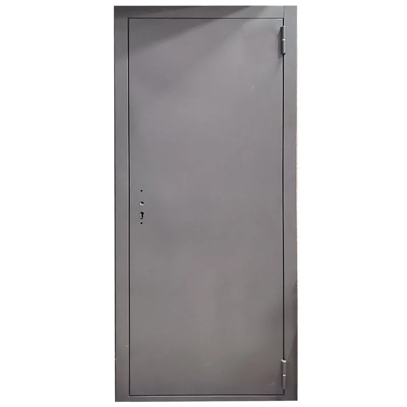 Двери входные Строительная, 960x2050 мм, правые, серый купить недорого в Украине, фото 1