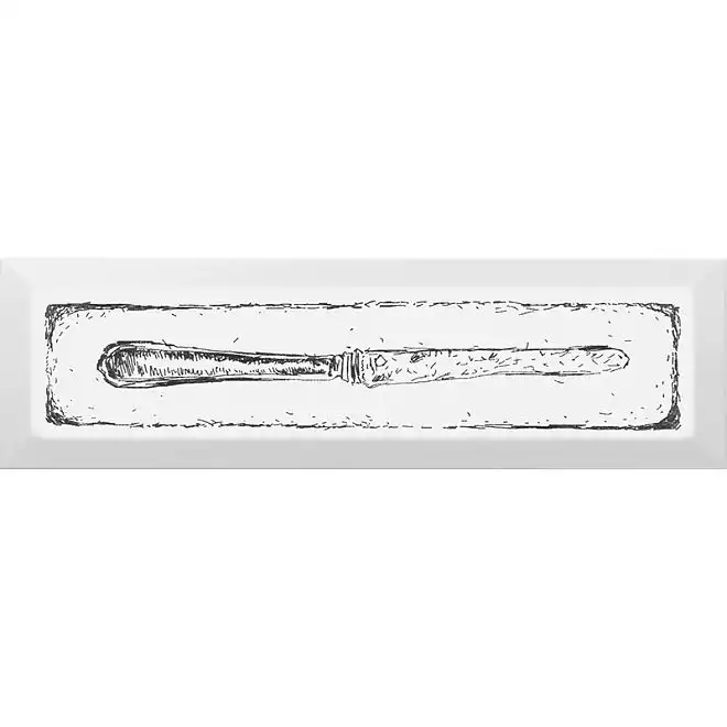 Декор Kerama Marazzi Knife, 85х285 мм, чорний, NT\B25\9001, фото 2 Декор Kerama Marazzi Knife, 85х285 мм, чорний, NT\B25\9001 купити недорого в Україні, фото 2