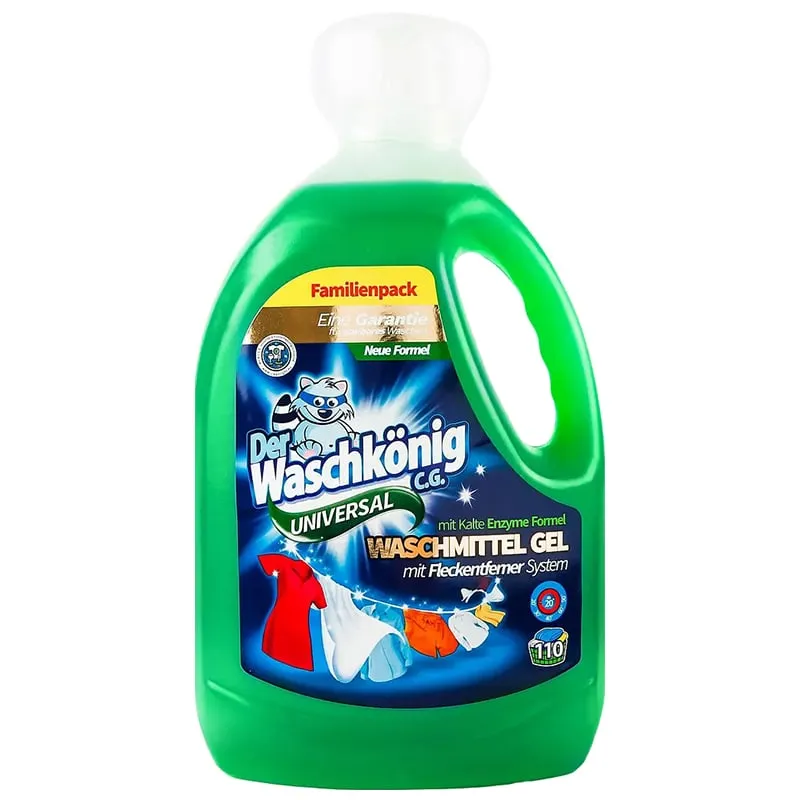 Гель для машинного прання Waschkonig Universal, 3,305 л, 94 цикли, 040-7582, фото 1 Гель для машинного прання Waschkonig Universal, 3,305 л, 94 цикли, 040-7582 купити недорого в Україні, фото 1