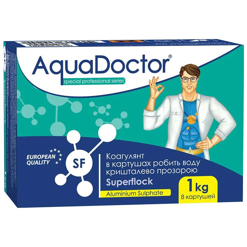 Коагулянт AquaDoctor SuperFlock, 1 кг, SF-1 купить недорого в Украине, фото 1