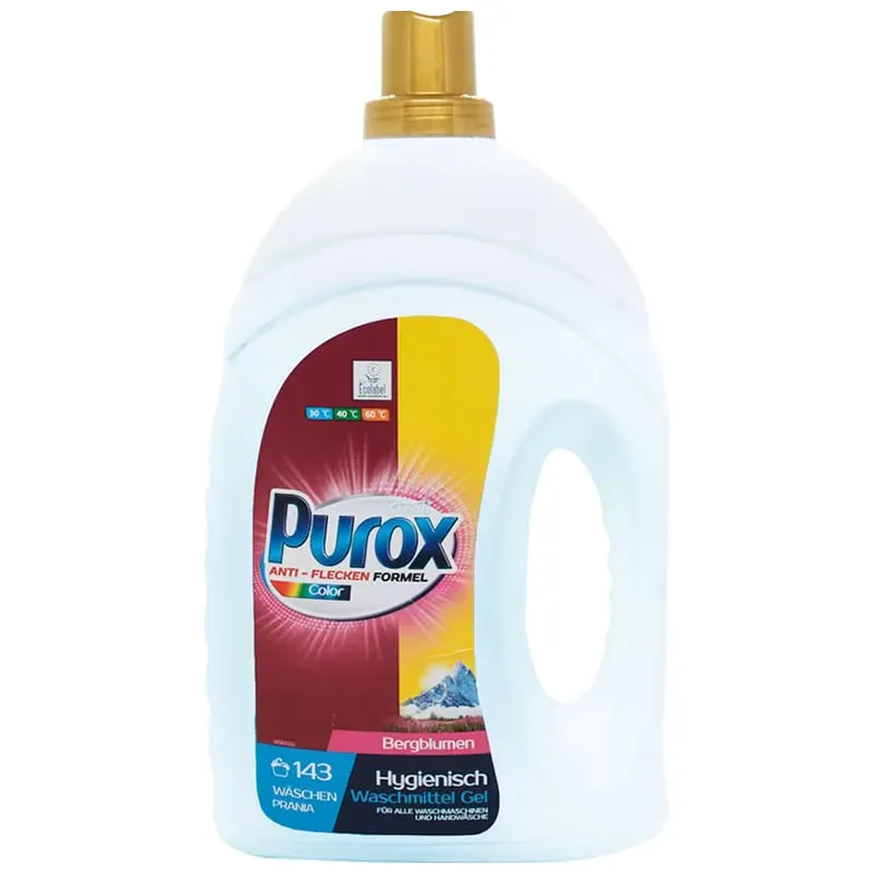 Гель для ручной и машинной стирки Purox Color, 4,3 л, 143 цикла, 0323-2112 купить недорого в Украине, фото 1
