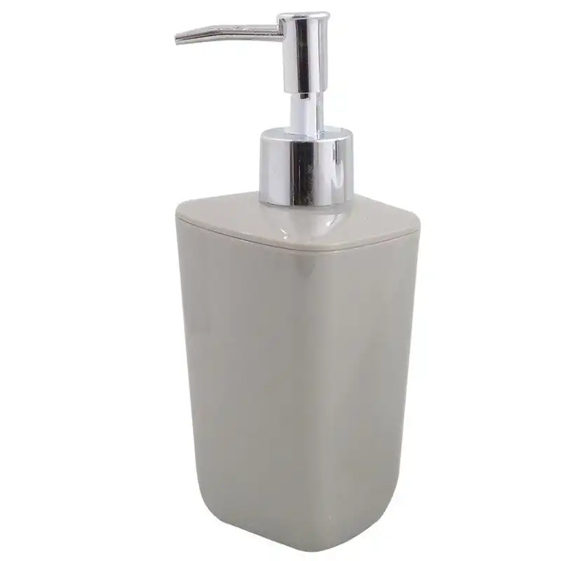 Дозатор для жидкого мыла Trento Basic Graphite, кнопочный, пластик, 0,25 л, серый купить недорого в Украине, фото 1