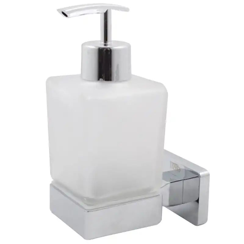 Дозатор для жидкого мыла Trento Teramo, кнопочный, стеклянный, 250 мл, 51181 купить недорого в Украине, фото 1