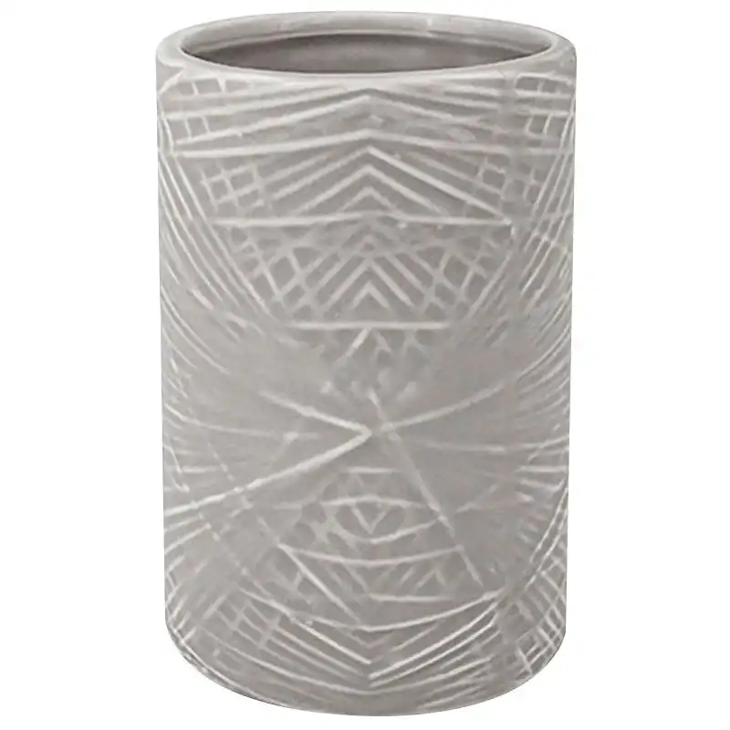 Склянка для зубних щіток AWD Raffia, кераміка, сірий, 2191607 купити недорого в Україні, фото 1