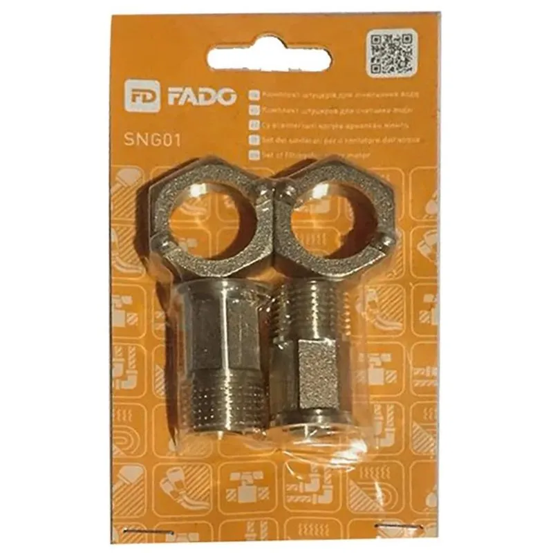 Комплект штуцеров для счетчика воды Fado, 3/4" x 1/2", В/Н, SNG01 купить недорого в Украине, фото 1