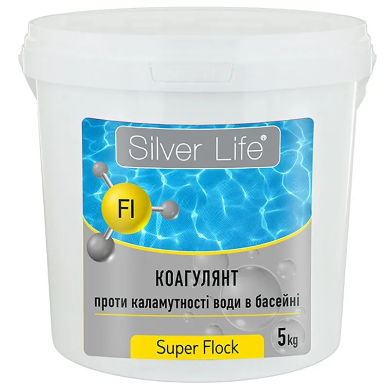 Коагулянт проти каламутності води в басейні SVOD Silver Life, 5 кг, 3128 купити недорого в Україні, фото 1