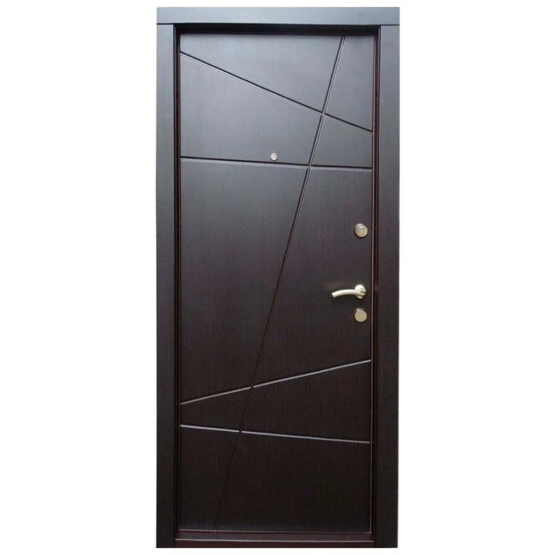 Двері металеві Статус Оптима Плюс FS-1008, 960x2050 мм, горіх темний, ліві купити недорого в Україні, фото 1