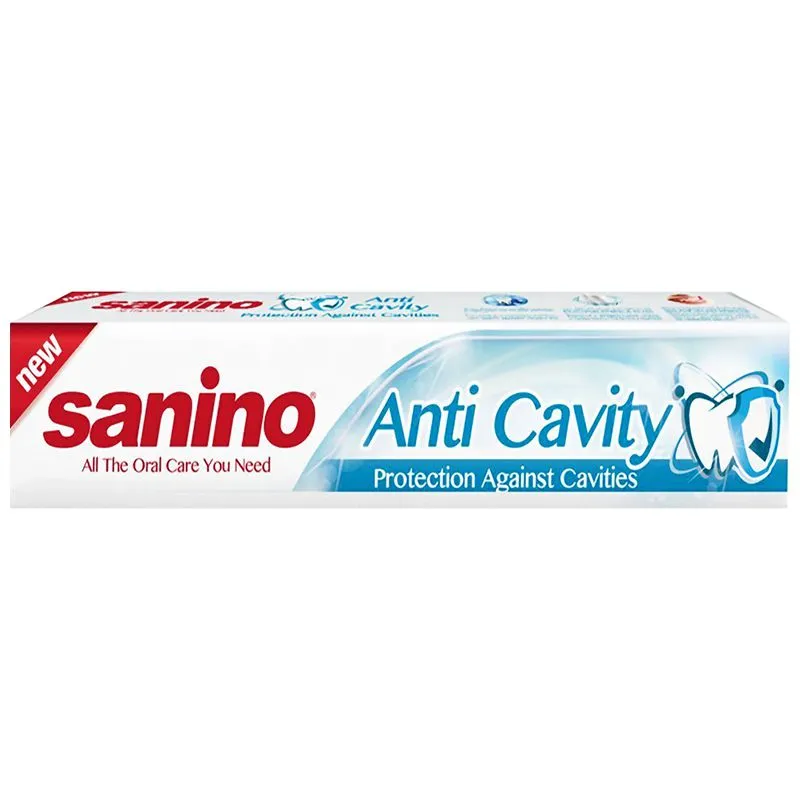 Зубна паста Sanino Захист від карієсу, 100 мл, C-2198 купити недорого в Україні, фото 1