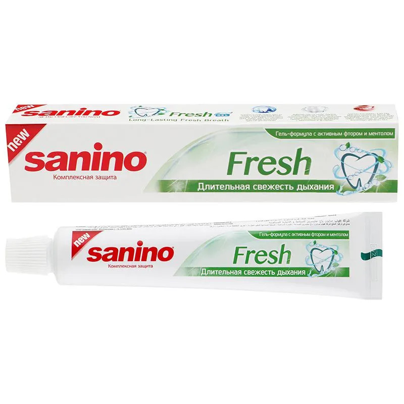 Зубная паста Sanino Длительная свежесть, 100 мл, С-2112 купить недорого в Украине, фото 2