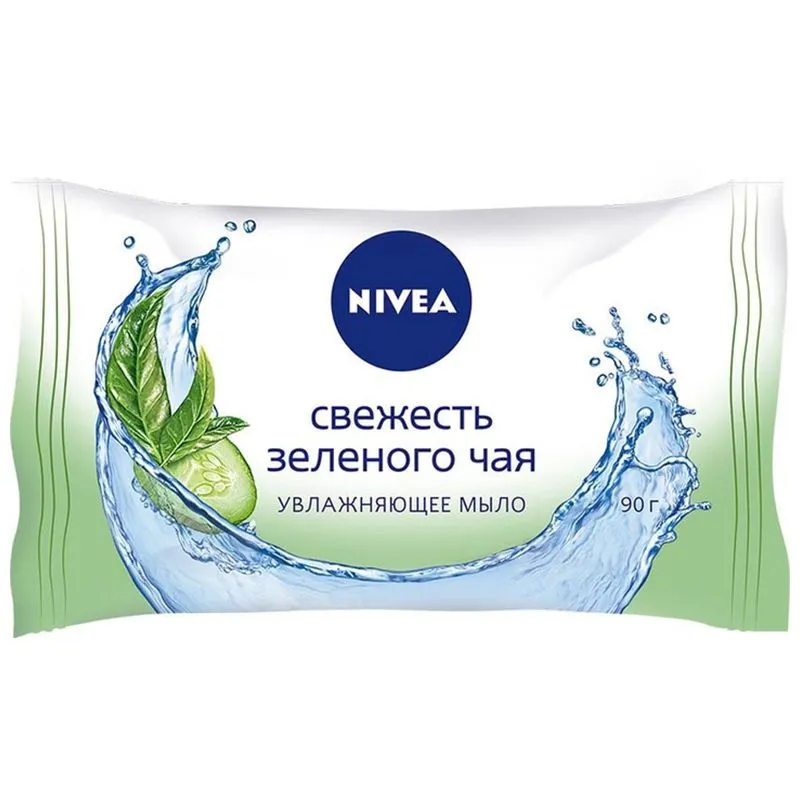 Мыло твердое Nivea Свежесть зеленого чая, 90 г, 82431 купить недорого в Украине, фото 1