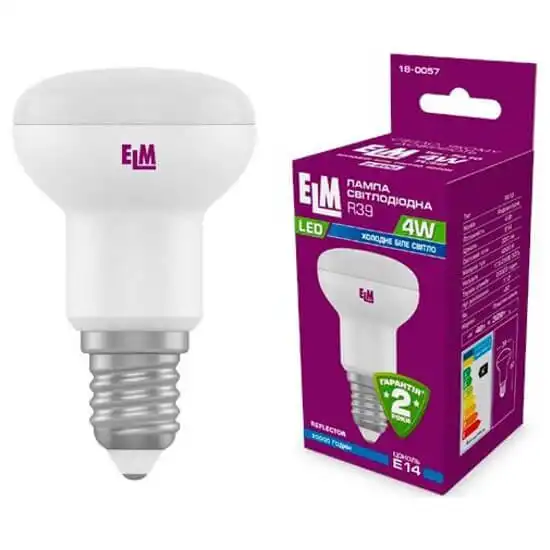Лампа ELM LED PA10 R39, 4W, E14, 4000K, 18-0057 купити недорого в Україні, фото 1