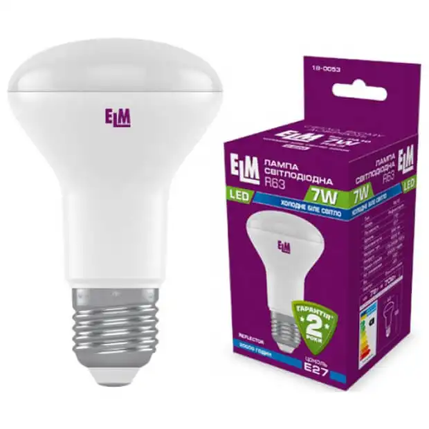 Лампа ELM LED PA10 R63, 7W, E27, 4000К, 18-0053 купити недорого в Україні, фото 1