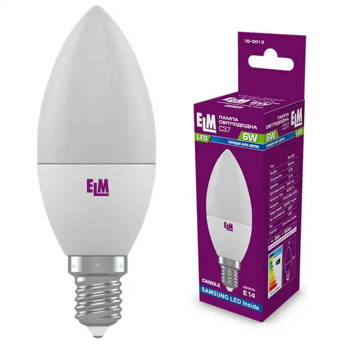 Лампа ELM LED PA10, 6W, E14, 4000K, 18-0013 купити недорого в Україні, фото 1